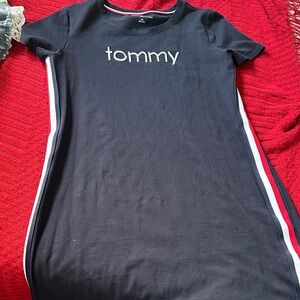 Tommy Hilfiger Navy Dress with Red and White Stripes